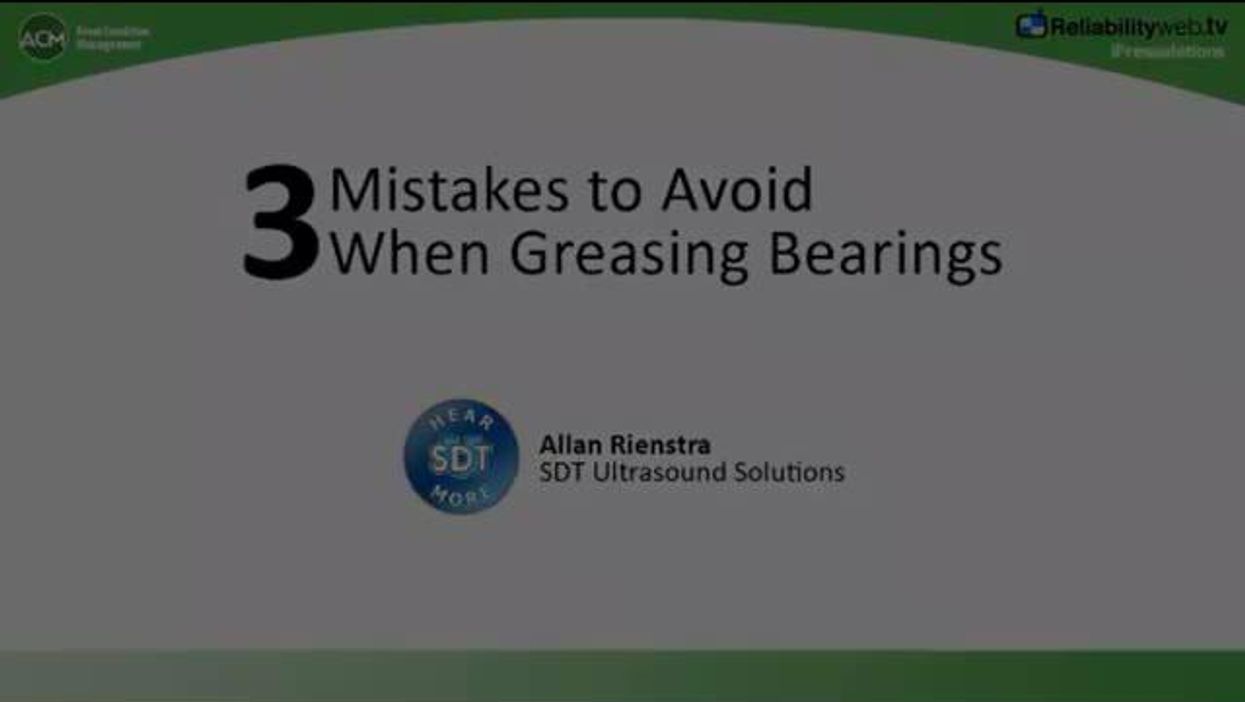 Avoid These 3 Mistakes When Lubricating Bearings