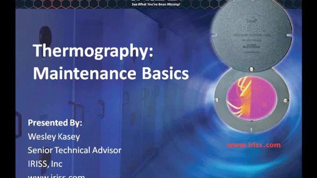 Thermography: Maintenance Basics