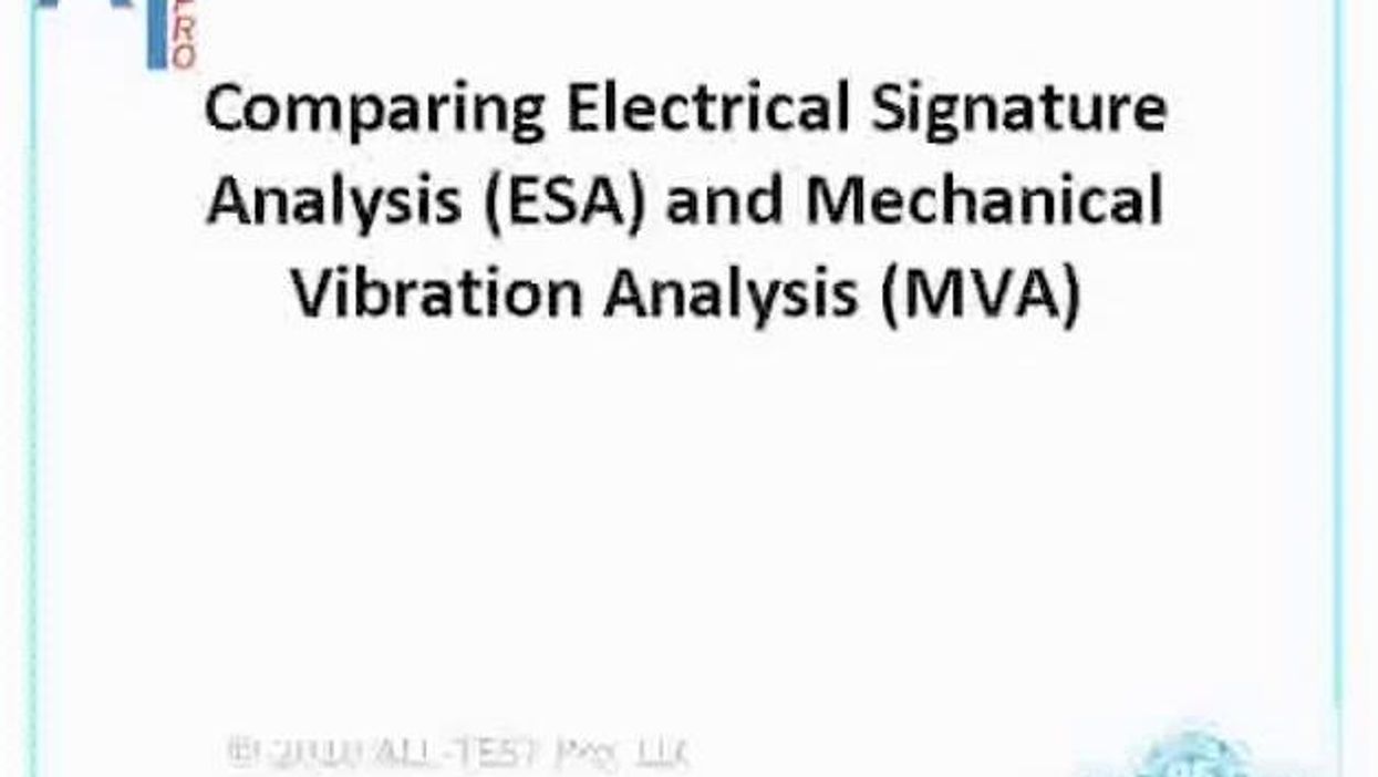 Comparing Electrical Signature Analysis (ESA) and Machinery Vibration Analysis (MVA) 004