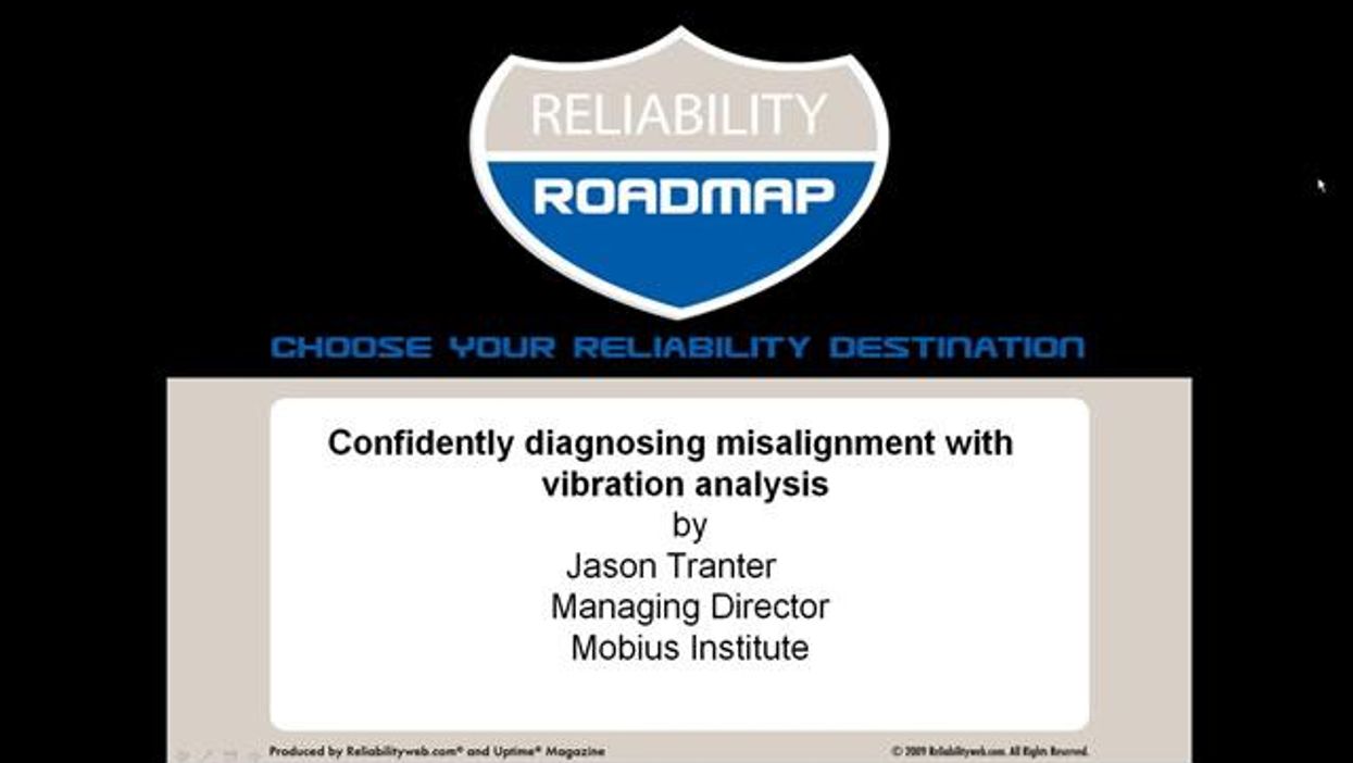 Confidently Diagnosing Misalignment With Vibration Analysis