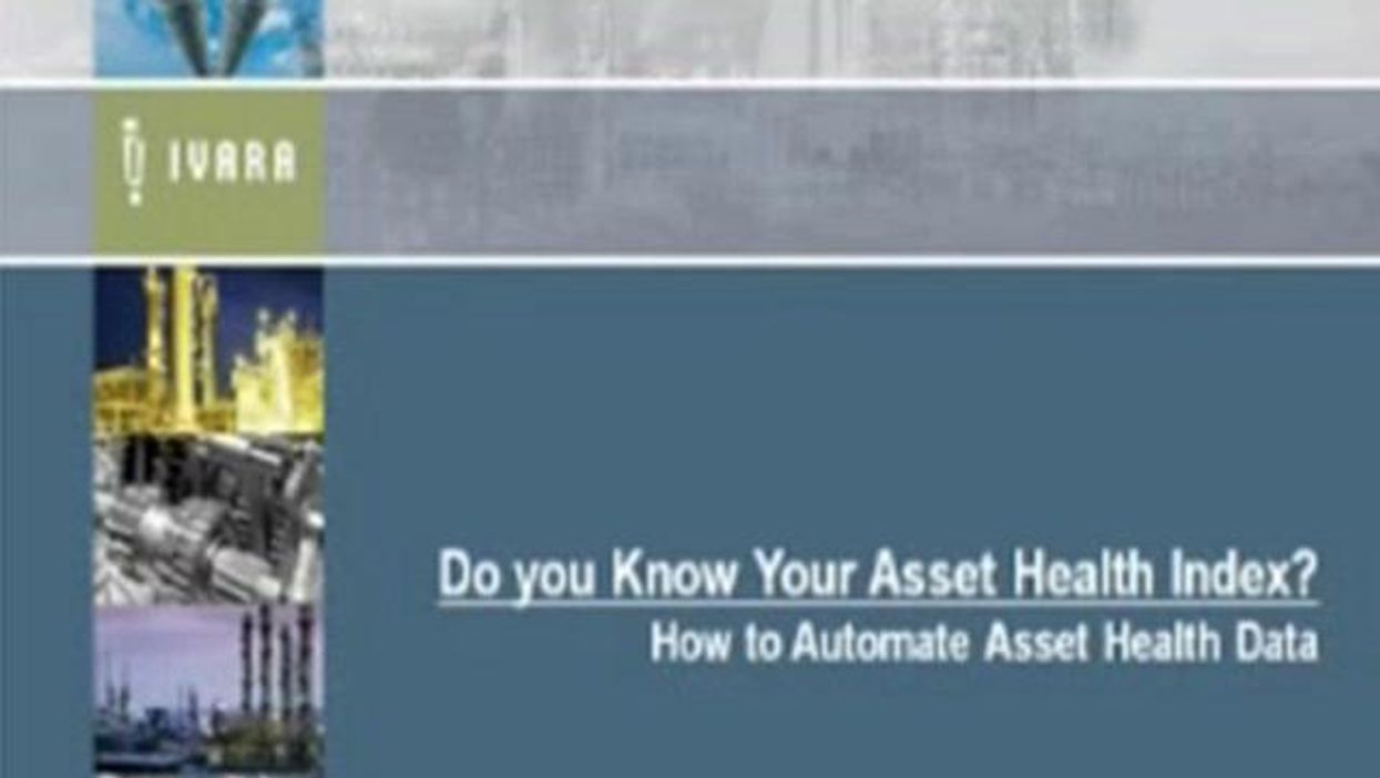 Do You Know Your Asset Health Index?