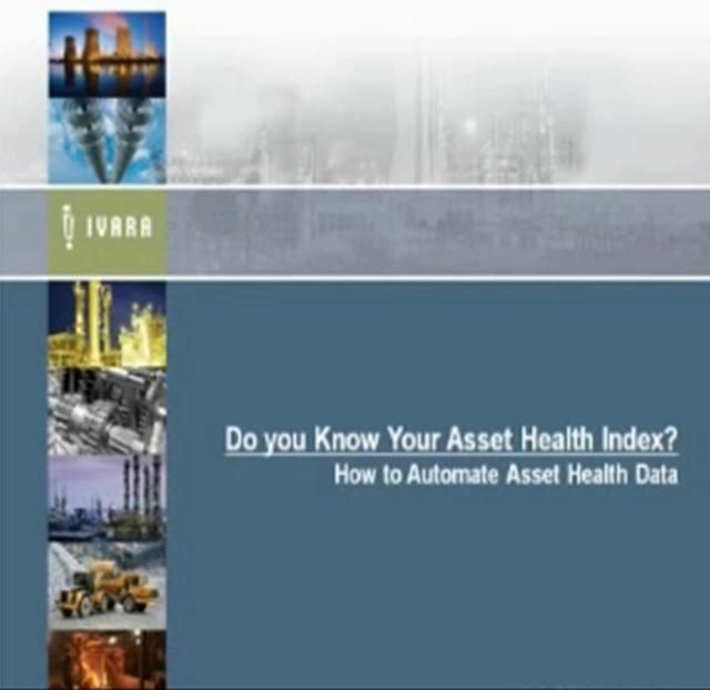Do You Know Your Asset Health Index?