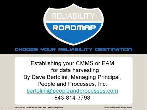 Establishing Your CMMS or EAM For Data Harvesting