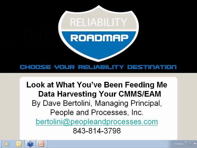 Look at What You’ve Been Feeding Me - Data Harvesting Your CMMS/EAM