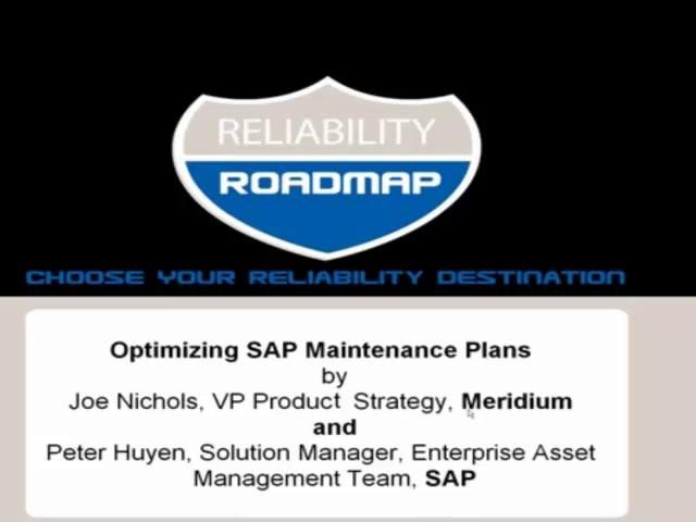 Optimizing SAP Maintenance Plans