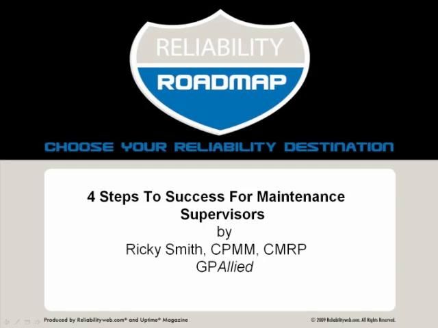 4 Steps to Success for Maintenance Supervisors