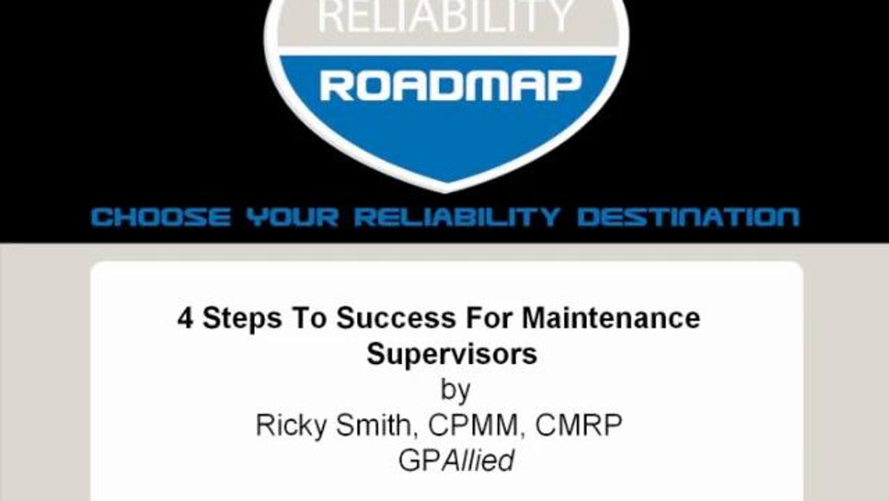 4 Steps to Success for Maintenance Supervisors