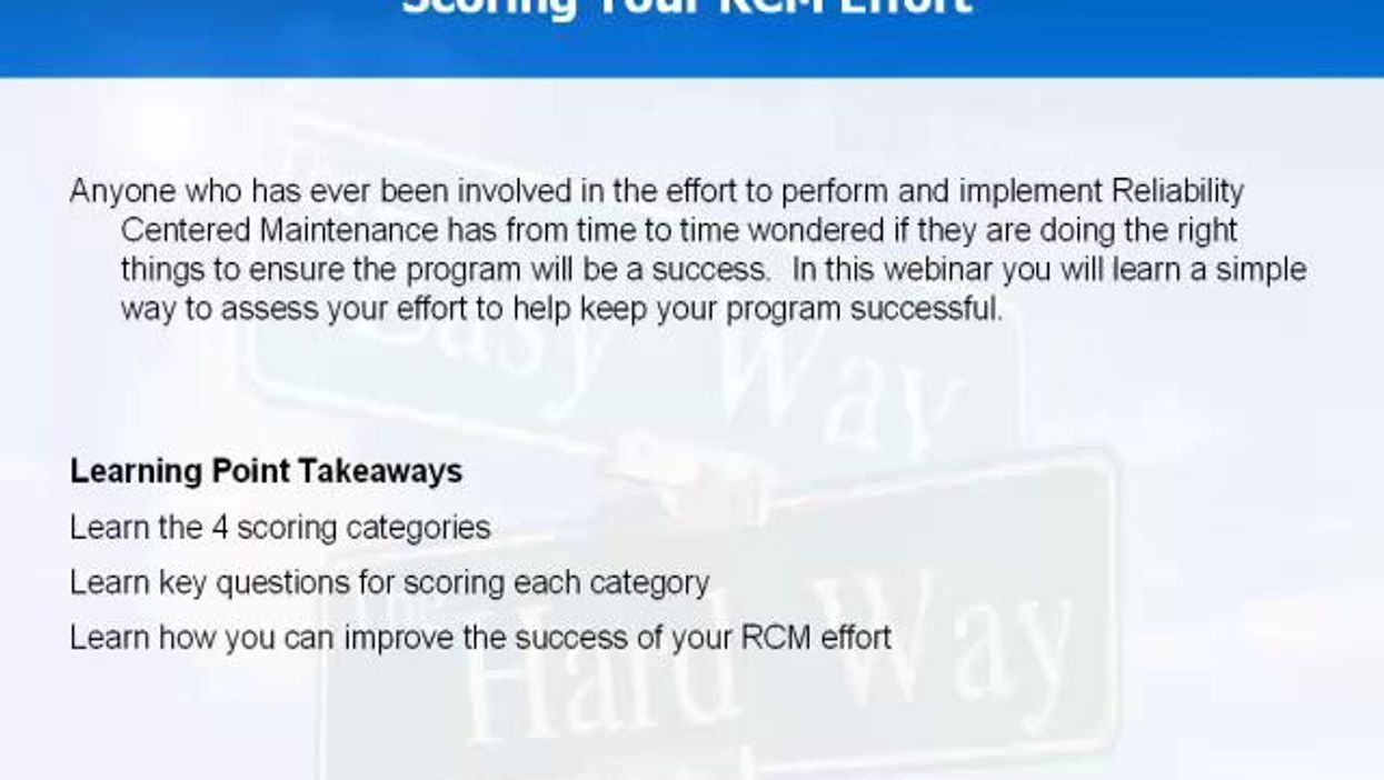 Scoring Your RCM Effort