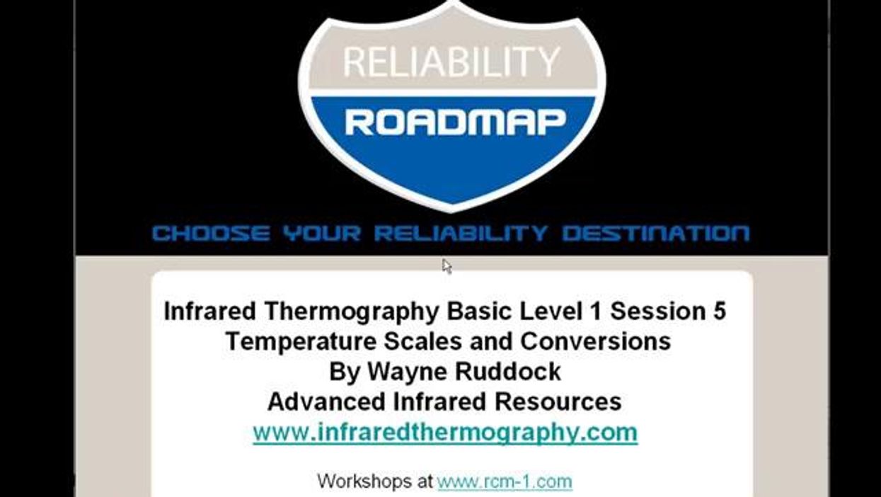 Infrared Thermography Basic Level 1 Session 05