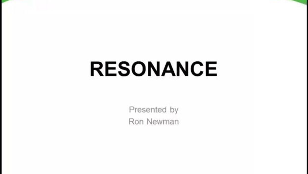 Resonance - Machinery Rock and Roll