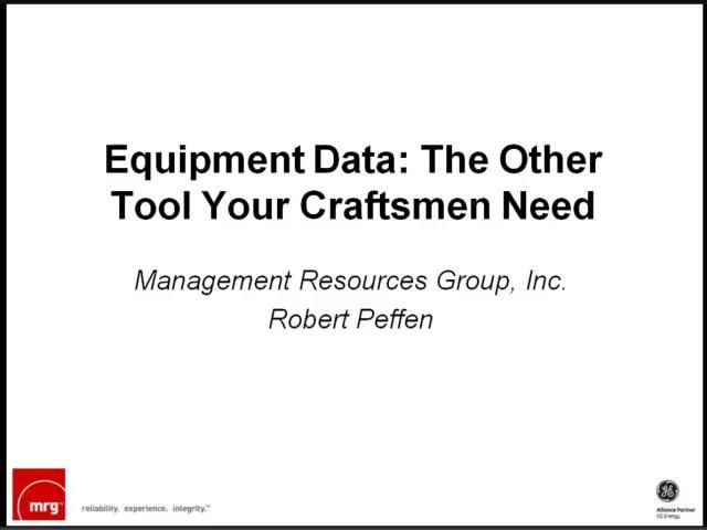 Equipment Data: The Other Tool Your Craftsmen Need