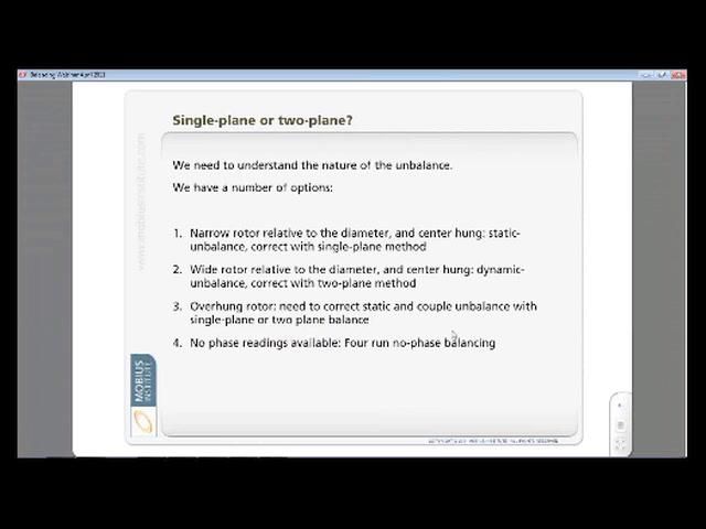 Understanding unbalance and field balancing - Part 2