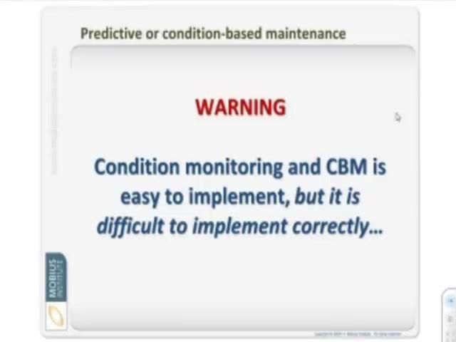The benefits of Condition Monitoring and Precision Maintenance - Part Two