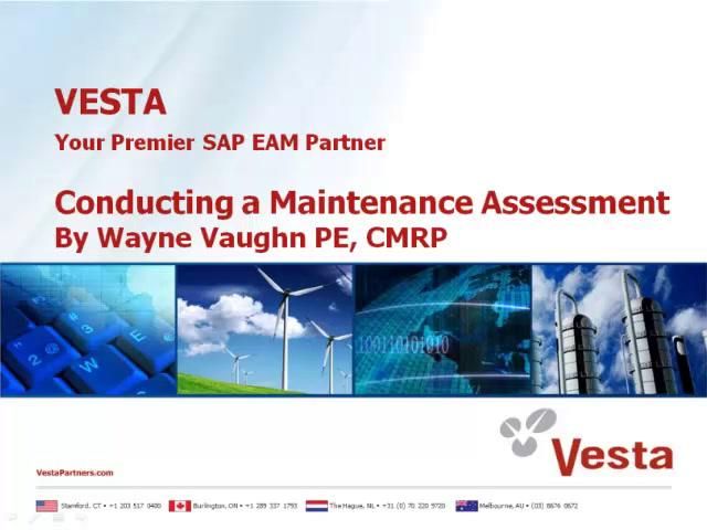 Conducting a Maintenance Assessment