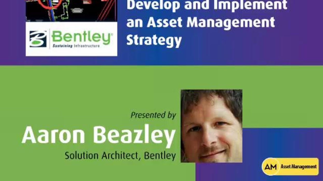 Develop and Implement an Asset Management Strategy