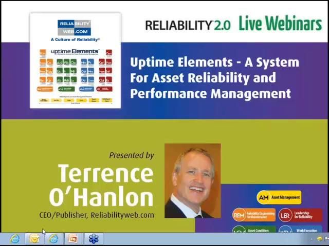 Uptime Elements - A System For Asset Reliability and Performance Management