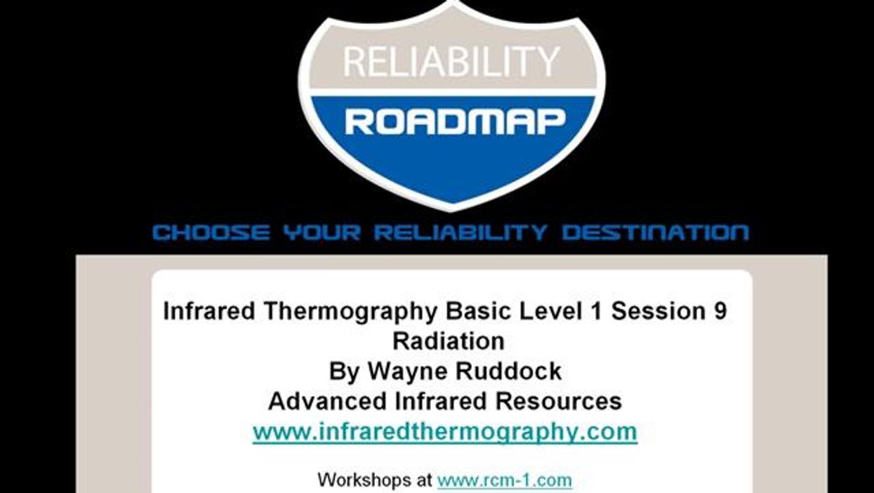 Infrared Thermography Basic Level 1 Session 09
