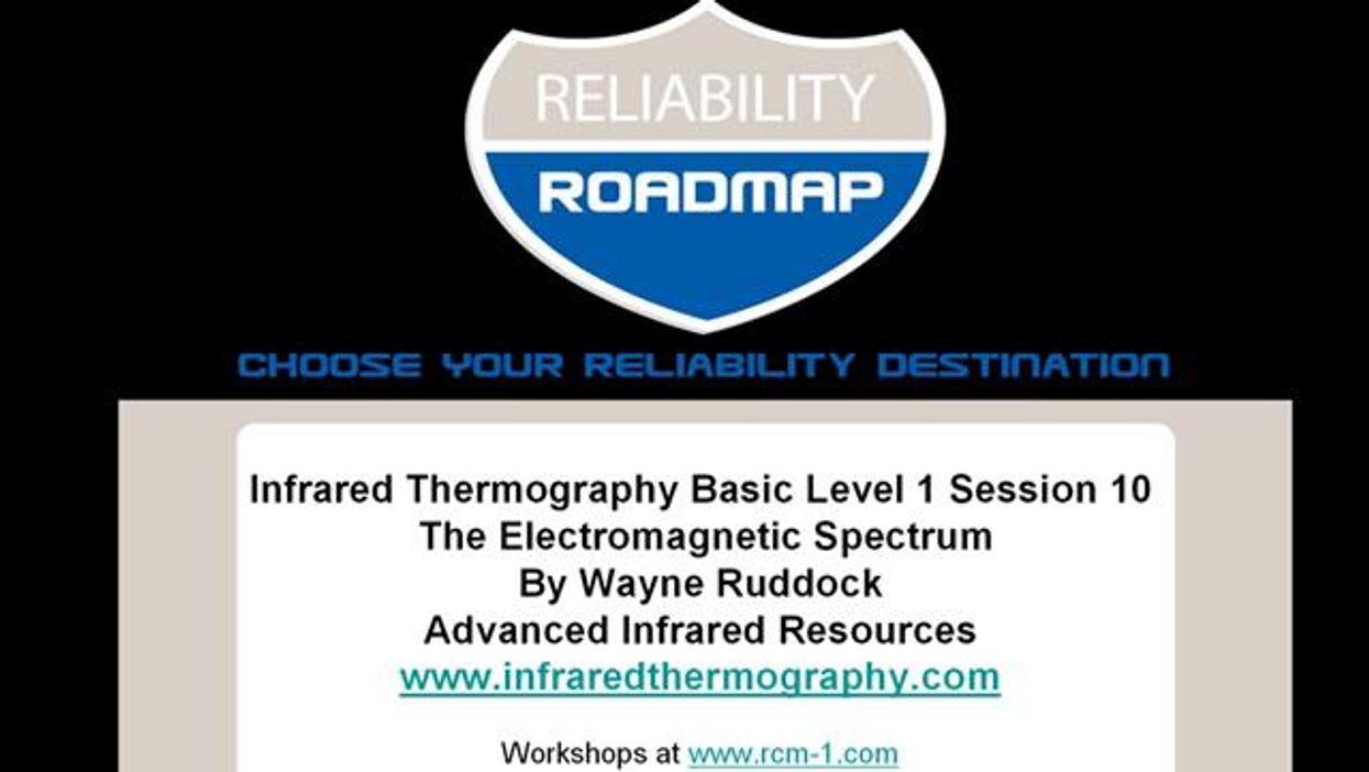 Infrared Thermography Basic Level 1 Session 10