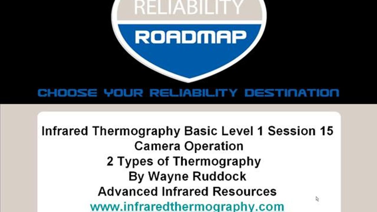 Infrared Thermography Basic Level 1 Session 15