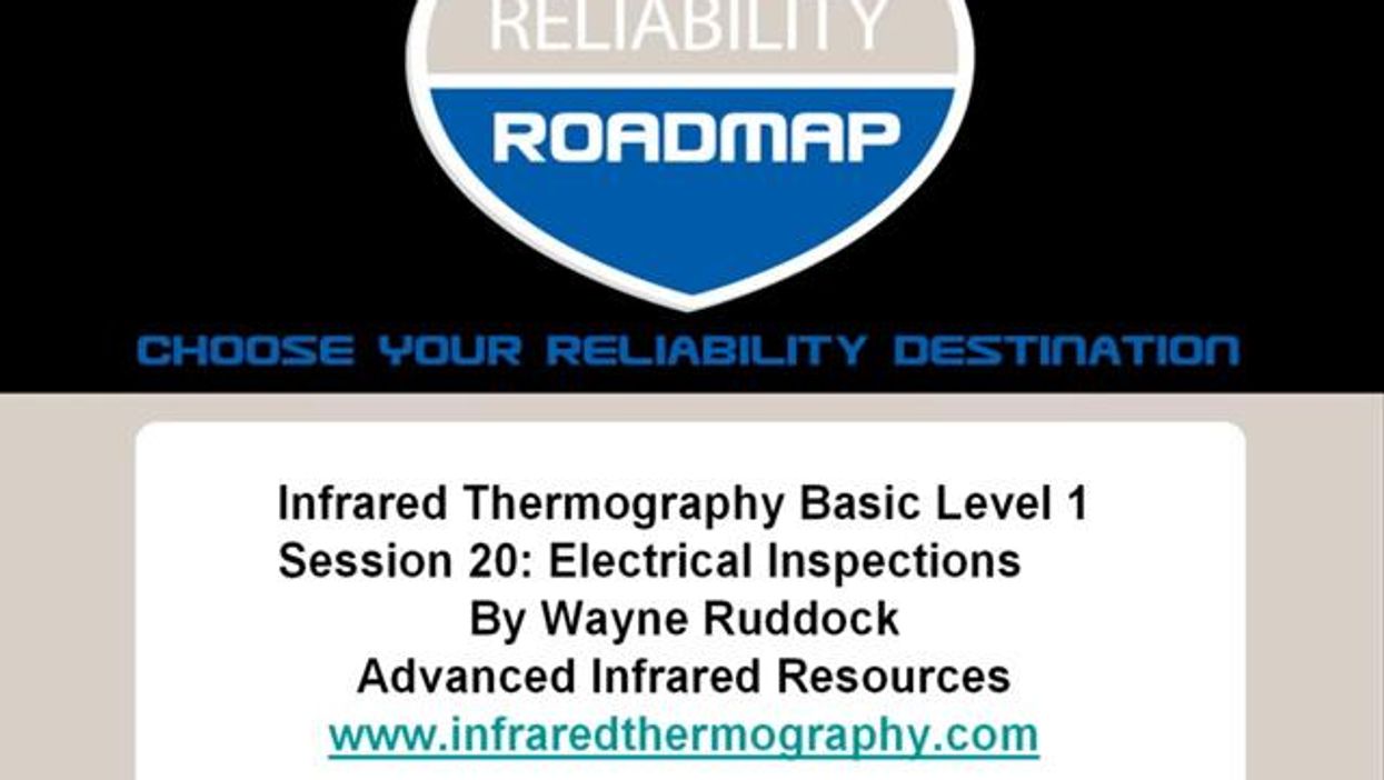 Infrared Thermography Basic Level 1 Session 20