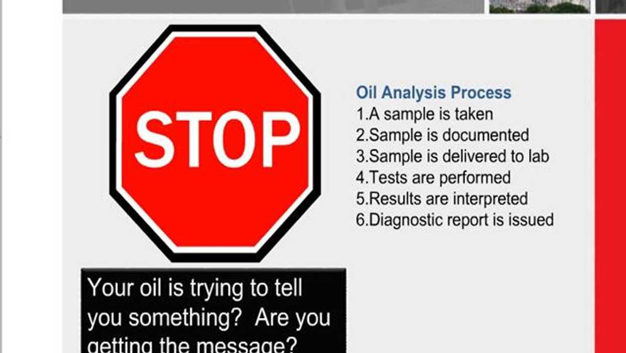 Oil Analysis Program Reliabilityweb Implementing an Oil Analysis Program