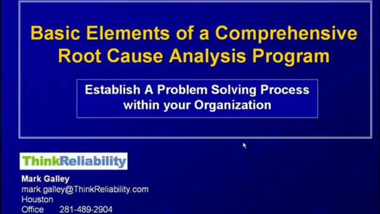 Establishing A Problem Solving Process In Your Company