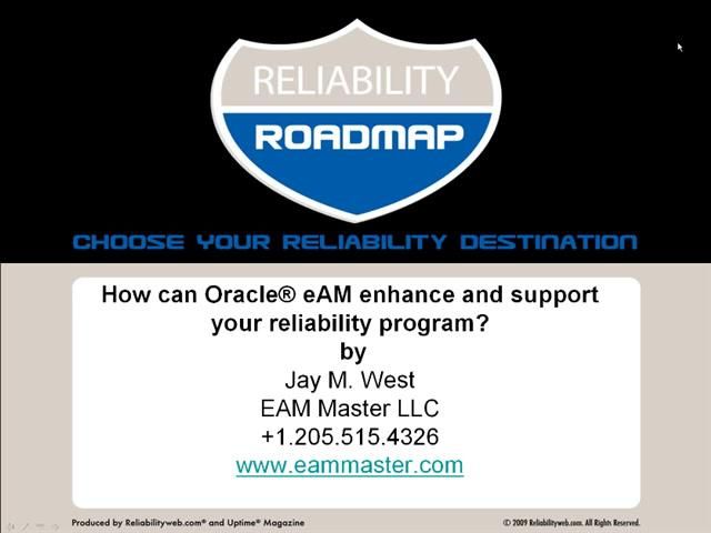 How can Oracle eAM enhance and support your reliability program?