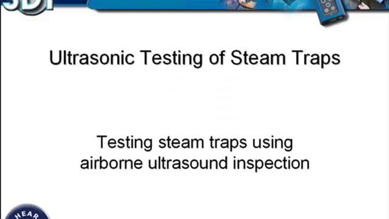 Testing Steam Traps with Ultrasound