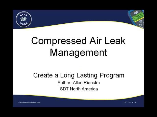 Compressed Air Leak Management