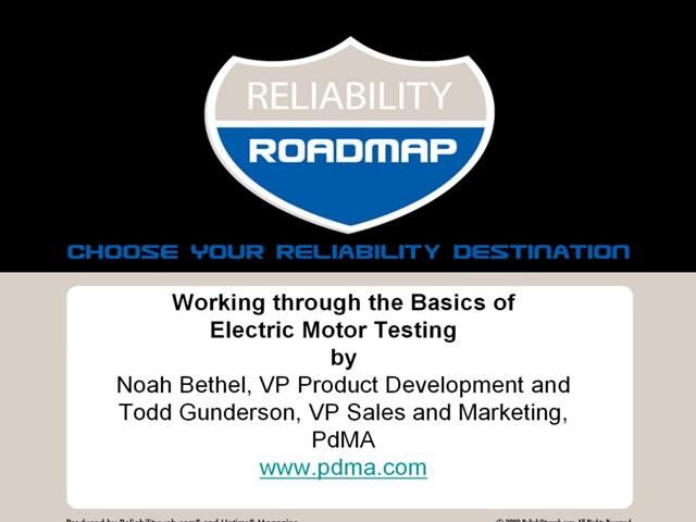 Working through the Basics of Electric Motor Testing