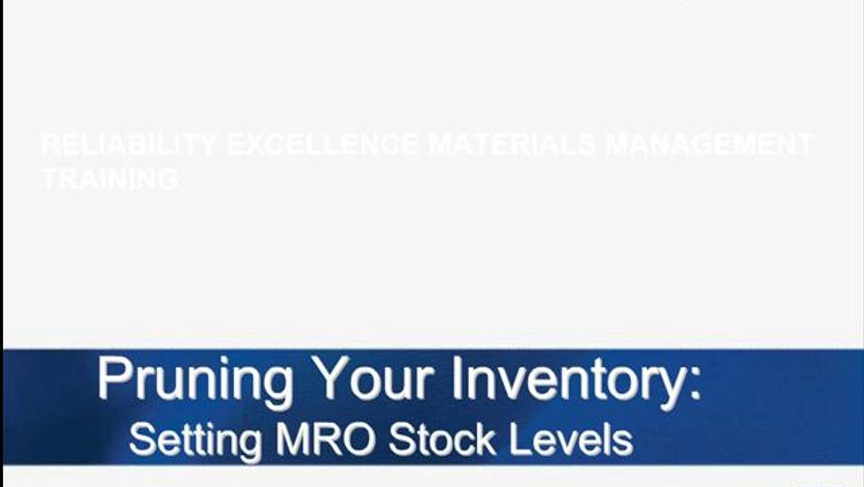 Pruning Your MRO Inventory