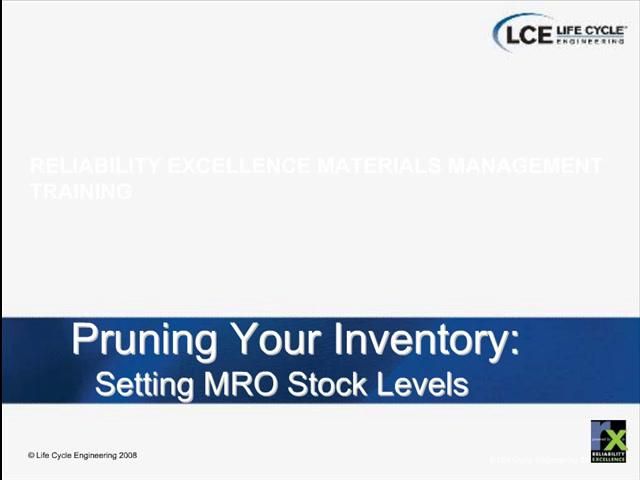 Pruning Your MRO Inventory