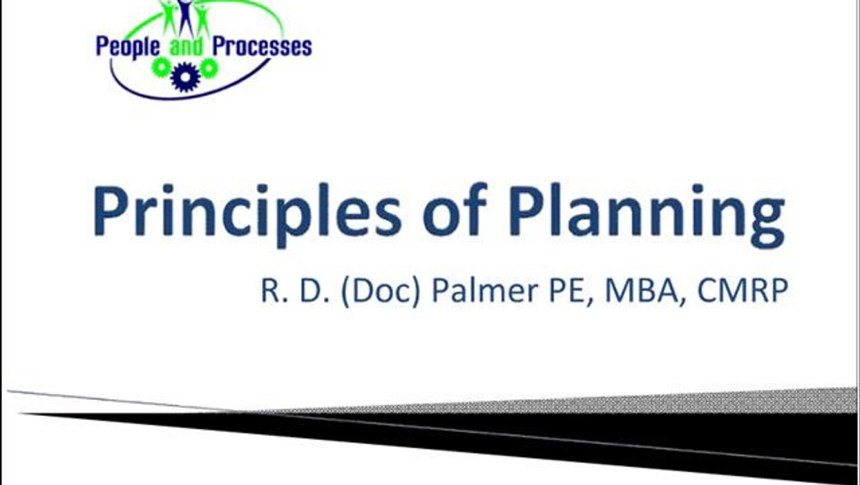 The Principles of Planning
