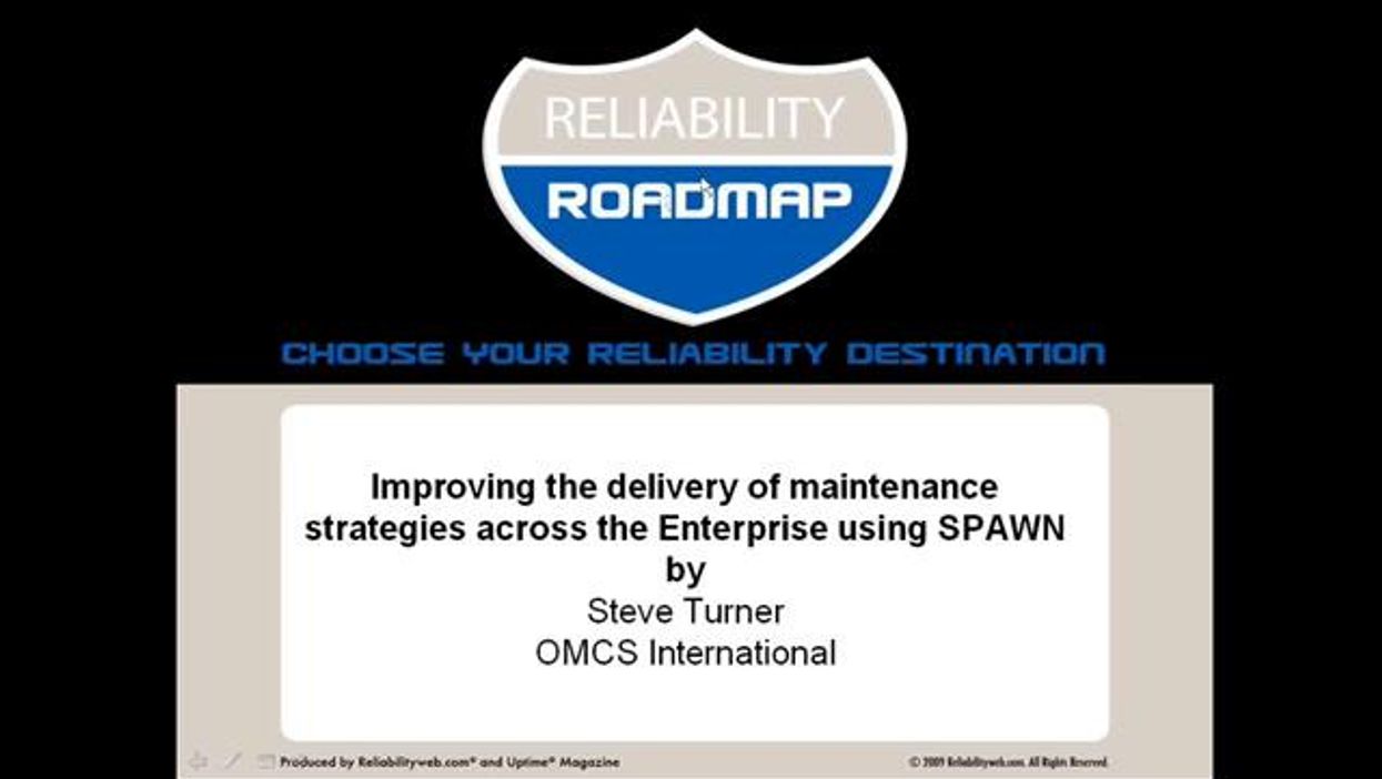 Improving the delivery of maintenance strategies across the Enterprise