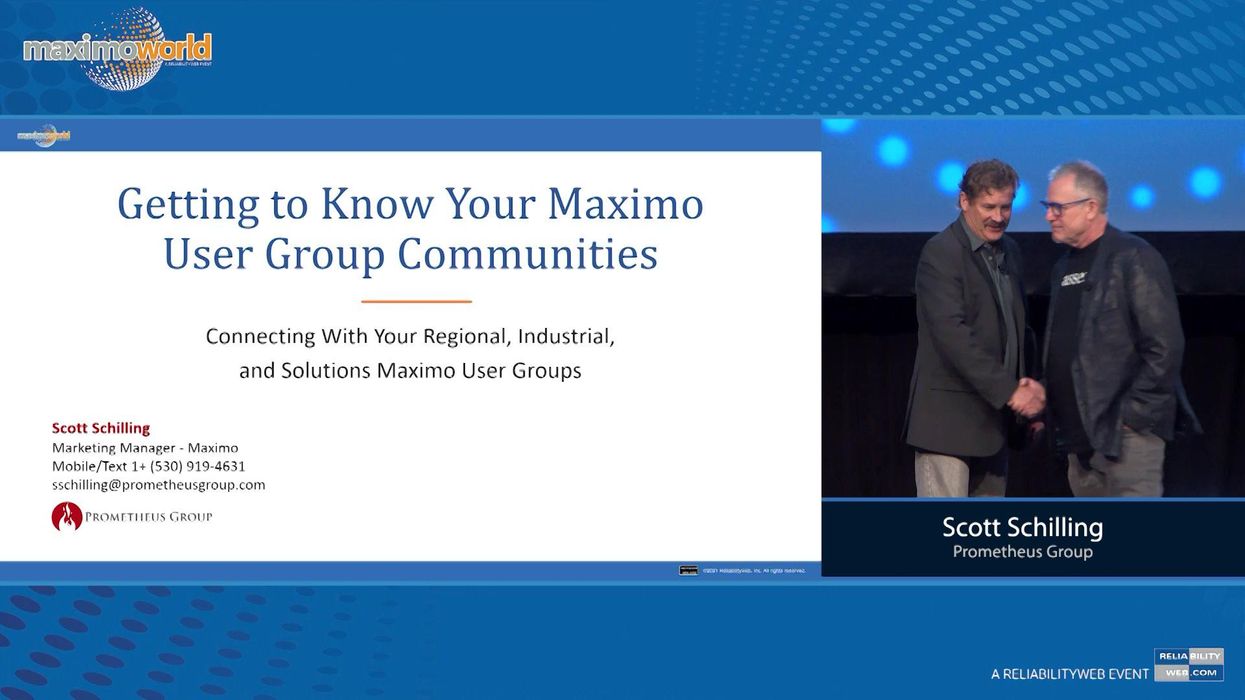 Getting to Know Your Maximo User Group Communities