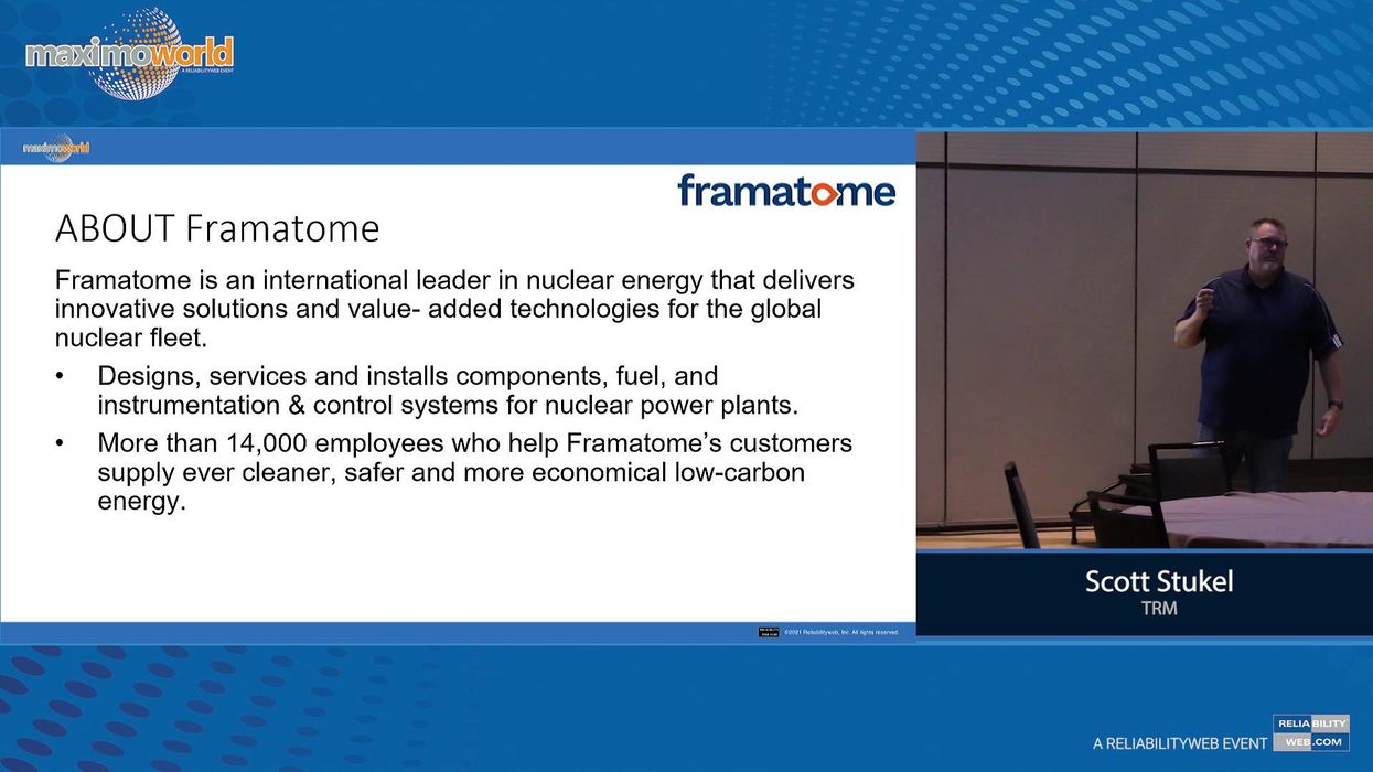 Framatome's Innovative Use of Maximo to Support the Nuclear Power Industry