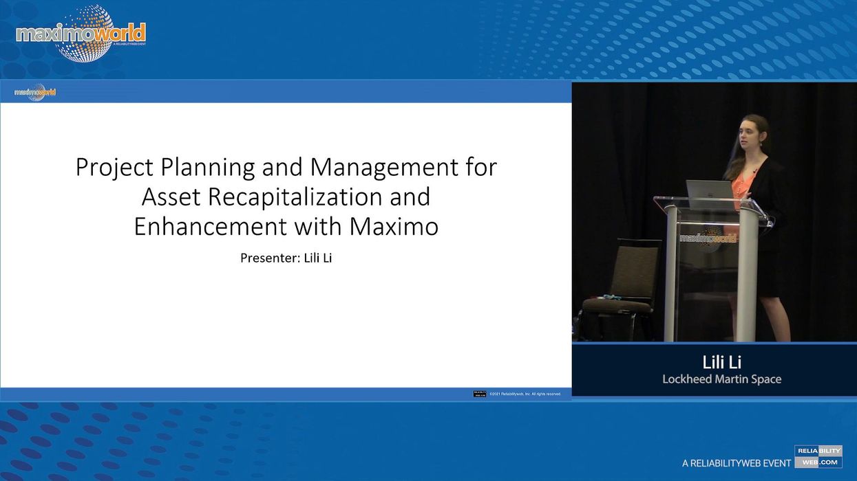 Project Planning and Management for Asset Recapitalization and Enhancement with Maximo