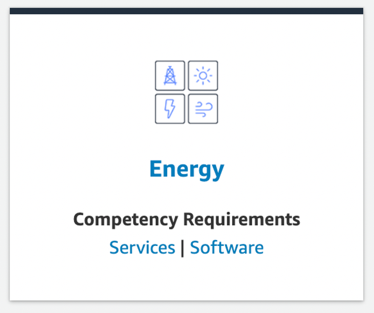 AWS Energy Competency