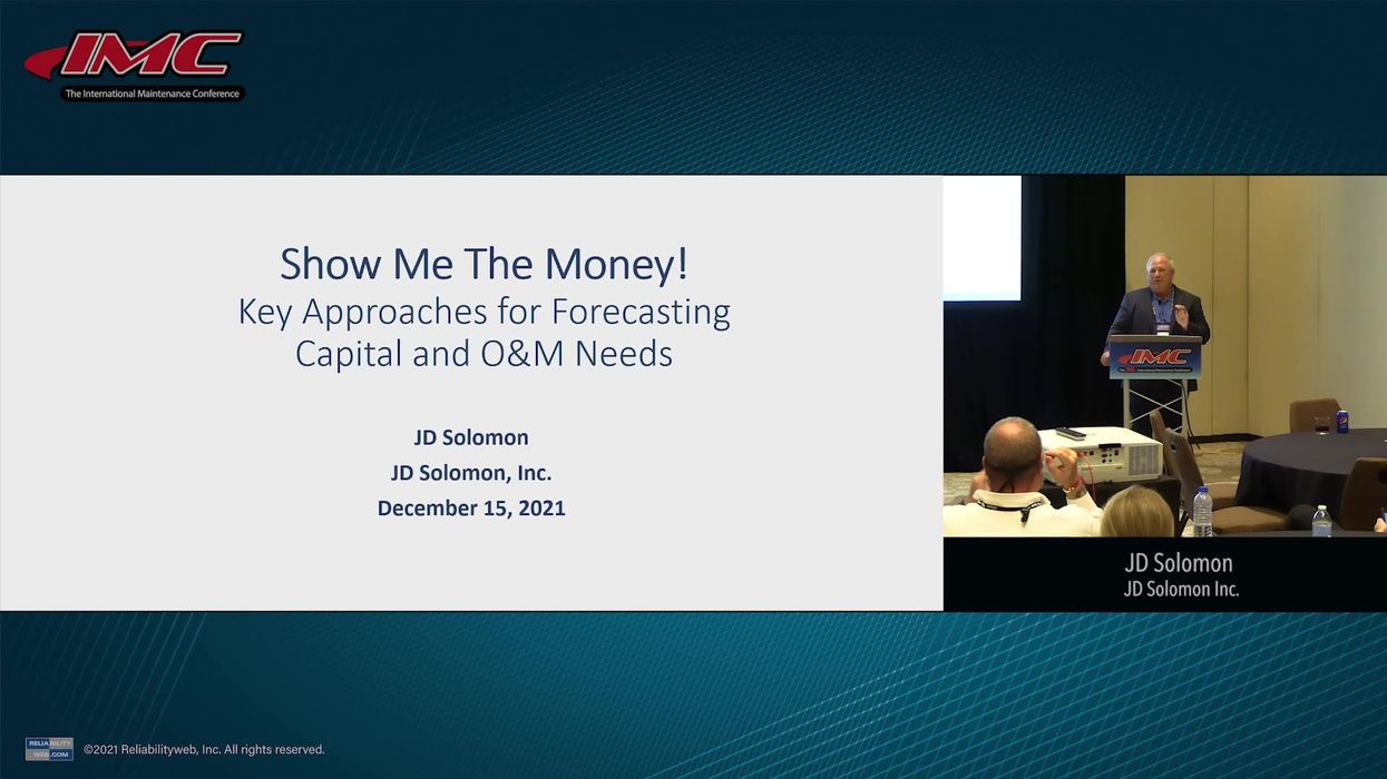 Show Me The Money! Key Approaches for Forecasting Capital and O&M Needs