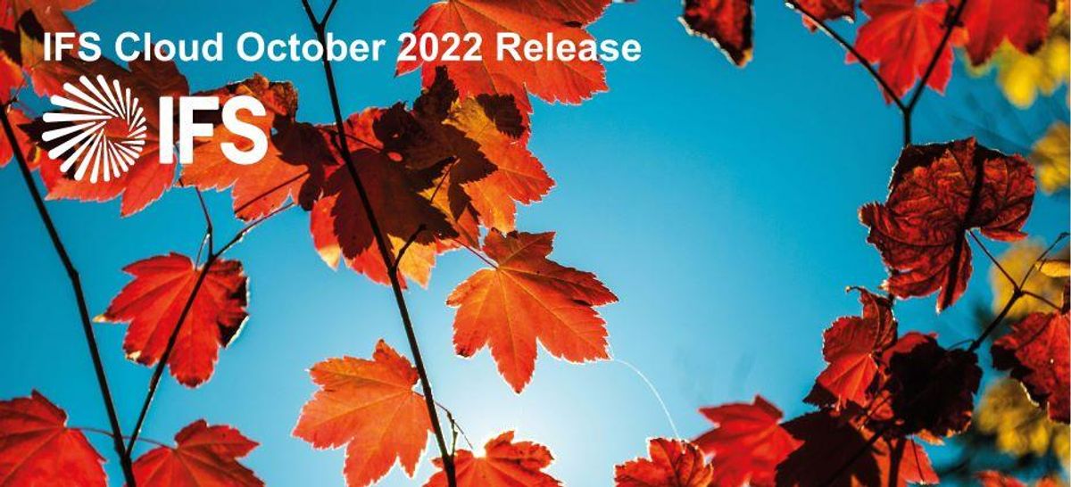 IFS helps customers drive towards ESG goals with IFS Cloud October 2022 release