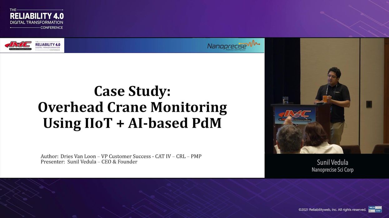 Case Study: Overhead Crane Monitoring Using Wireless IIoT Sensors