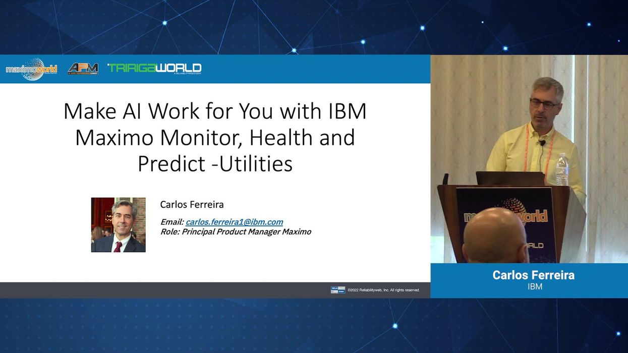 Make Ai Work For You With IBM Maximo Monitor And Predict