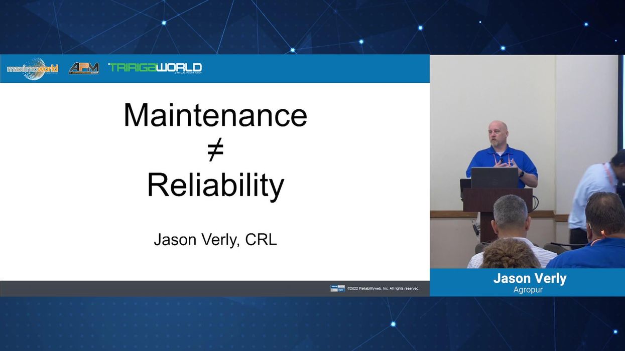 Maintenance ≠ Reliability