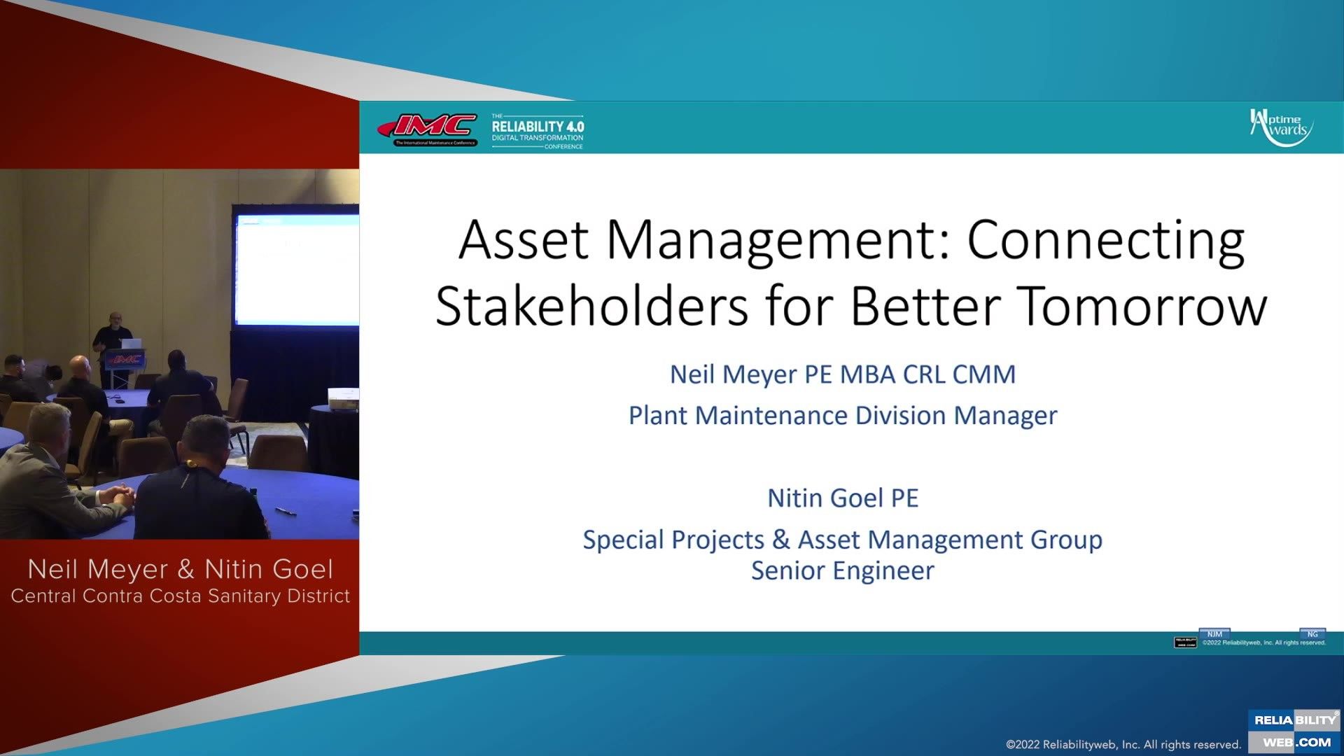 Uptime Award Winner: Asset Management: Connecting Stakeholders forBetter Tomorrow