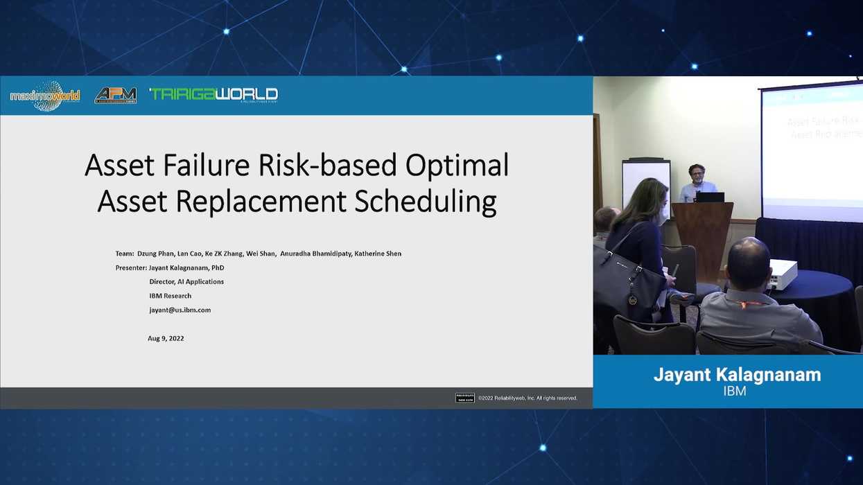 Asset Replacement Workflow Example Reliabilityweb Asset Failure Risk-based Optimal Asset Replacement ...