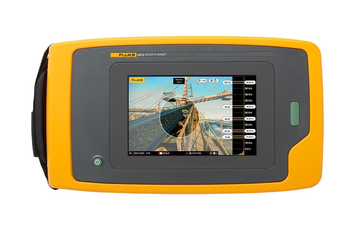 Fluke ii910 Precision Acoustic Imager identifies issues with conveyor systems before they become critical
