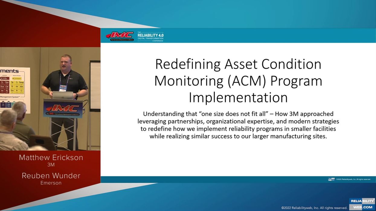 Redefining Asset Condition Monitoring (ACM) Program Implementation