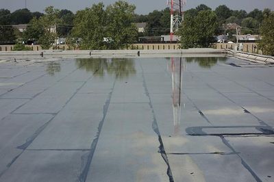 Ponding water on roof