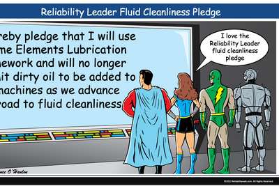 Reliability Leader Fluid Cleanliness Pledge